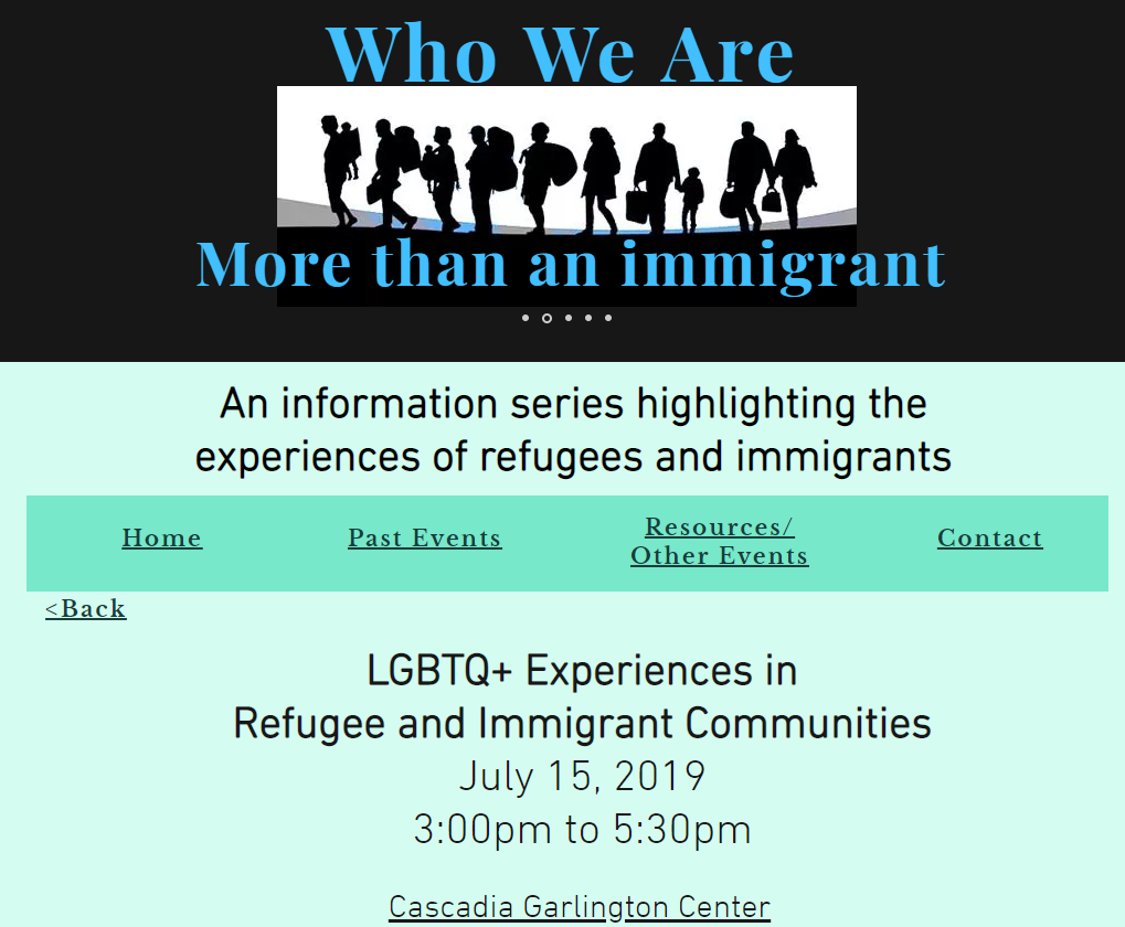 Who We Are Series: LGBTQ+ Experiences in Refugee and Immigrant Communities