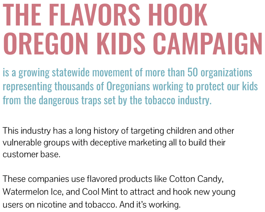 The Flavors Hook Oregon Kids Campaign